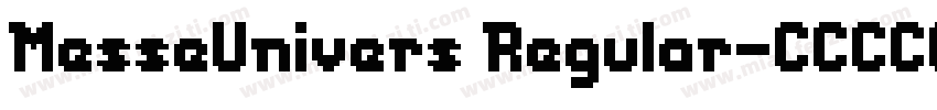 MesseUnivers Regular字体转换